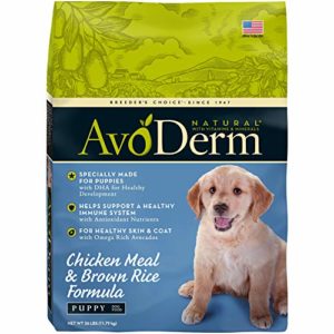 AvoDerm Chicken Meal and Brown Rice Puppy Food thedogdaily.com